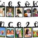 Birthday Photo Banner, Black Glitter Awesome Since 2010 Picture Bunting Banner with Bows for Sweet 16th Happy Birthday & Themed Party Decor Supplies Decorations & Photo Props