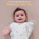 Premium Soft Cotton Swaddle Blanket Sleep Sacks Arms Up Design 2 Packs 3-6 Months, Hands Up 3-Way Transitions to Arms-Free Wearable Sleeping Sack Bag for Baby Boys Girls Snug Fit Calms Startle Reflex