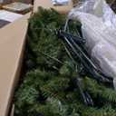 National Tree Company 7.5 ft Pre-Lit Dunhill Fir Artificial Christmas Tree, 750 Clear Lights, 2,514 Tips, Includes Stand, Green