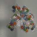 80Pcs Colorful Glass Seed Beads Flower Pendants Beaded Floral Charms for Bracelet Necklace Jewelry Making