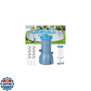 KimPump 1000 GPH Pool Filter Pump for Above Ground Pools, Type A/C Cartridge