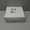 Rubtlamp 60PCS Christmas Plastic Plates, White Plastic Plates With Red and Green Christmas Tree, christmas Party Disposable Plate Include 30 Green Dinner Plate, 30 Red Salad Platos