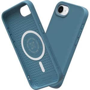 RhinoShield SolidSuit Case Compatible with Magsafe for iPhone 16e | Shock Absorbent Slim Design Protective Cover with Premium Matte Finish 3.5M / 11ft Drop Protection - Ocean Blue
