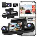 REDTIGER 4 Channel 360° View Dash Cam, Dual STARVIS 2, 2.5K*2+1080P*2 Dashcam Front and Rear Inside Left Right, 5.8GHz WiFi, 8 IR Lights Night Vision, 4 Adjustable Lenses, Included 128GB Card (VP40)