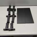 Manga Shelf Risers, 2 Pack Book Riser for Bookshelves, Black Wooden Height Adjustable Comic Books Shelves for Double Rows Display Stand for Books, Collectibles, Anime Figurines, Blind Boxes, CDs