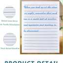 Handwriting Paper Kindergarten for Kids, Ruled Practice Writing Paper for Kids, 100 Sheets, 100gsm White Writng Papers, 8.5 x 11 Inch Writing Paper with Lines for Kindergarten