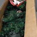 Pre-lit Christmas Garland, 9FT Lighted Christmas Garland Indoor with Red Berries & Pine Cone for Stairs Wall Door Outdoor Holiday Decor with Battery Operated Timer, Artificial Xmas Garland