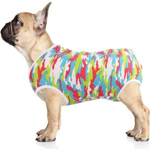 Dog Diapers Suit Period Onesie for Female Dog Sanitary Panties Male Doggy Heat Diapers Cover Fit for Dogs Camo/XL