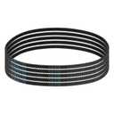 uxcell 5pcs HTD-3M Rubber Timing Belt 159 Teeth, 477mm Pitch Length x 6mm Width x 2.4mm Height, Closed Loop Pulley Timing Belt