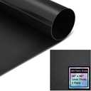 Frienda 1 Pack 36" X 96" X 1mm ABS Black Plastic Sheet Two Sided Textured Thick DIY Materials Flexible Moldable Plastic Panel for DIY Home Decor, Automotive, Industrial, Handcrafts