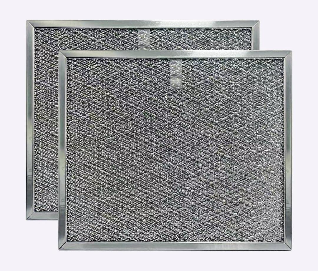 2X 97005683 Kitchen Range Hood Vent Filter Compatible with Broan RP & AP Nutone NSP GE WB2X3998 Kenmore 97007894 99010152 97017455 990721040B BPRPFA 9-7/8 x 11-11/16 x 3/8 inches