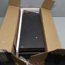 Versatile 7 Tier Wall Shelf Unit,Black Lack Wall Shelf,Display Floating Shelf with LED Remote Control Light