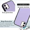 for Magsafe Magnetic case for iPhone 11 Leather case magsafe Compatible Wireless Charging-Purple