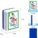 American Mahjong Tile Set(Winter-Themed), 160 Blue Engraved Tiles with Racks and Mahjong Bag, Mahjong Set for Beginners