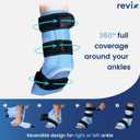 REVIX Ankle Ice Pack Wrap for Foot Pain Relief and Feet Injuries, Reusable Gel Ice Cold Packs for Achilles Tendonitis, Plantar Fasciitis, Sprained Ankles and Heels