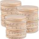 40 Pack Unfinished Wood Coasters, 4 Inch Round, Blank Wooden Coasters for Crafts and DIY Projects
