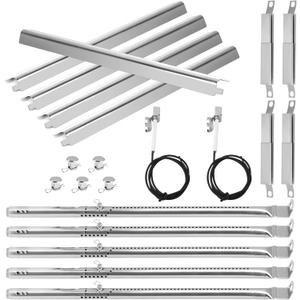 Grill Replacement Parts for Charbroil Performance 5 Burner 463448021 463450022 463455021 4 Burner 463365021 463350521 463354021 G327-2100-W1 Burner,G325-0002-W1 Heat Plates Grill Parts for Char-Broil