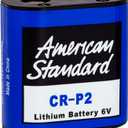 American Standard A923654-0070A Selectronic Battery 6 VCR-P2, Black