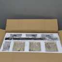 Modern Crystal Bathroom Vanity Light 3-Light Brass Wall Light Fixtures Over Mirror Black and Gold Vanity Lighting for Bathroom Square Shade Brass Wall Sconce