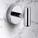 Canarm Cain Chrome Robe Hook – 2.125" Stainless Steel & Aluminum, Wall-Mounted Modern Design, Sleek & Durable for Bathrooms, Bedrooms & Towel Storage
