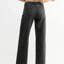 EMMIOL Womens Jeans Straight Leg,Mid-High Rise Baggy Denim Pants,Boyfriend Wide Leg,Loose Fit with Pocket,Runs Small; Size Up (Black, M)