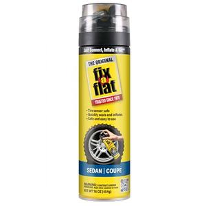 Fix-a-Flat S60420 Aerosol Emergency Flat Tire Repair and Inflator, For Standard Tires, Eco-Friendly Formula, Universal Fit for all Cars, 16 oz. (Pack of 1)