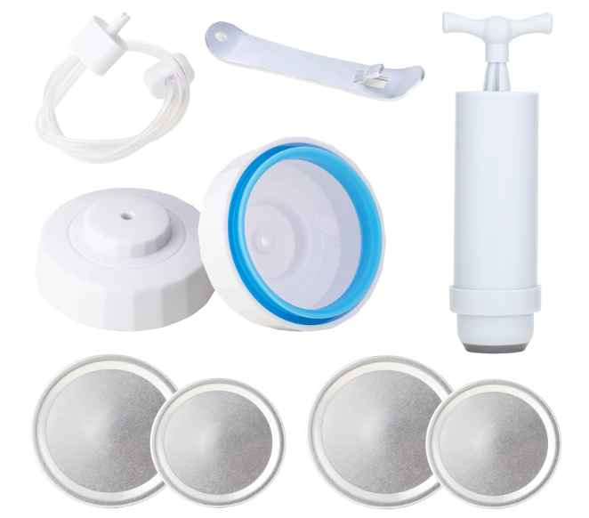 Saker Jar Sealer and Accessory Hose Kit,Vacuum Sealers for Canning Supplies and Food Savers,Canning Kit with Wide Mouth Mason Jars