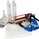Water Pipe & Foundation Leak Repair Kit, Expanding Waterproof Sealant Foam for Pipe Penetrations Up to 1" Diameter, Basement Waterproofing & Concrete Wall Waterline Leak Sealer, No-Drill DIY Solution