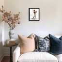 Funny Highland Cow Wall Art Motivational Wall Decor 8x10 Inches, Framed Inspirational Quotes Sports Poster Prints Animal Canvas Pictures for Golf Decor Living Room Office Art