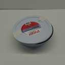 Pyrex Sculpted Tinted 4.5qt Glass Mixing Bowl with Airtight Plastic Lid, Blue