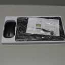 Rechargeable Bluetooth Keyboard and Mouse Combo, Universal Ultra-Slim Wireless Keyboard Mouse Set for Android Windows iPad iPhone Samsung Tablet Portable Compact Keyboard Set (Black)