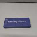 Slim Pocket Reading Glasses Men Women, Compact Readers Super Clear Lens, Spring Hinge Metal Frame Eyeglasses 2.0 x