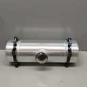 JSD 2 Gallons 6"x18" Aluminum Spun Round Gas Tank Center Fill 1/4" NPT Outlet For Mini Bike Golf Cart ,Motorcycle