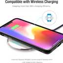 TOZO 2025 W1 New Anti-Slip Wireless Charger 15W Max Fast Wireless Charging Pad Compatible with iPhone 17/16/16 Plus/16 Pro Max /15/14/13/SE Series, Samsung Galaxy S25/S24/S23 Series, Matte Rose Gold