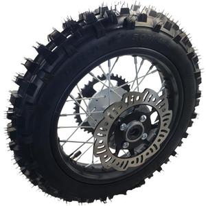 CLEO 12 Rear Wheel Rim Tire 80/100-12 Assembly for 50cc 90cc 110cc 125cc Dirt Bike taotao TTR SSR CRF Apollo 12mm axle includes 190mm brake disc and 41T sprocket