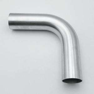 AC PERFORMANCE 2" (51mm) OD 90 Degree Aluminum Elbow Intercooler Pipe Air Intake Tube, 1.5D Radius, Brushed Finish