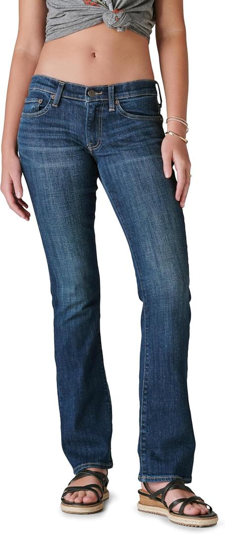 Lucky Brand Women's Mid Rise Sweet Bootcut Jean (30W x 30L, Agate)