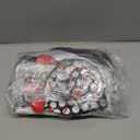 Girls Scary Clown Costume: Black and White Bloody Jester Dress with Headband Leggings for Halloween Creepy Dress Up (X-Large (12-14Y))