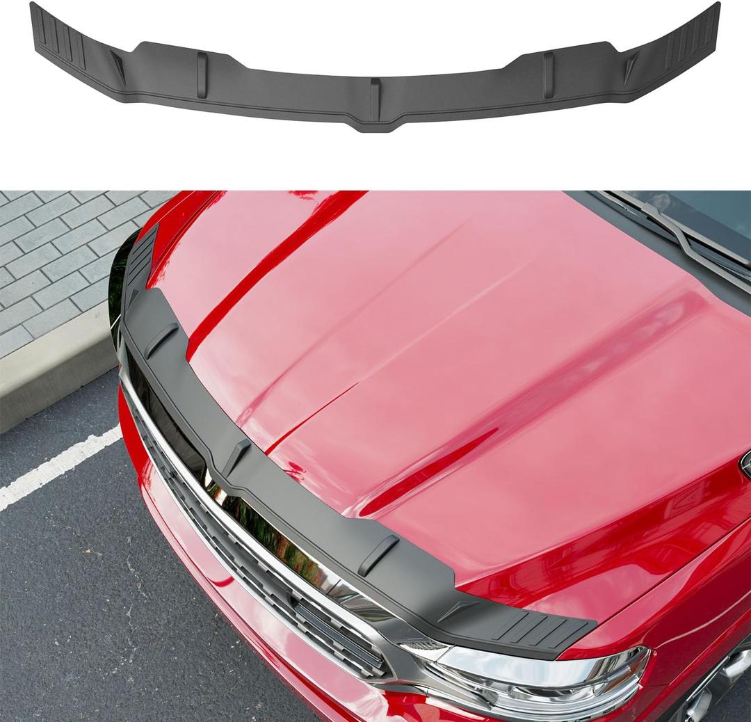 Hood Protector Compatible with 2019-2026 Dodge RAM 1500 Deflector TPE Hood Shield Replacement for 2019-2023 2024 2025 2026 Dodge RAM 1500 Accessories