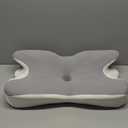 BNXIANG Cervical Neck Pillow for Neck Pain Relief and Sleeping, Memory Foam Pillow with Breathable Pillowcase, Ergonomic Contour Neck Support Pillow for Side, Back, Stomach Sleepers (Light Gray)