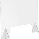 Prevention Baffles Dividers Panel Table Protective Office Divider Board Clear Desk Barrier Reception Screen Universal Block Shield Clear Book Holder Notepads Vertical Sneeze Guard