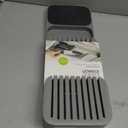 Joseph Joseph DrawerStore Knife Organizer, holds up to 9 knives, Kitchen Organization & Drawer Storage  Compact, Gray