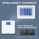 Tanita HD-662 Digital Weight Scale (White) - Japan Technology Bathroom Scale with 330 lb Weight Capacity - 2" Blue Backlit Large LCD Display - Accurate, Durable, Step-On Operation