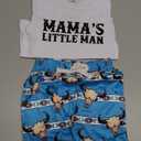 Western Baby Boy Summer Clothes 6M 12M 18M 24M 2Y 3Y Cow Print Short Sleeve T-Shirt Casual Jogger Shorts Toddler Cowboy Outfit
 6-12M