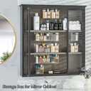 2PCS Cabinet Door Organizer,Self Adhesive Kitchen Cabinet Organizer,Cabinet Door Storage Box for Bathroom/Kitchen/Living room,Storage shelf rv must haves. (transparent)