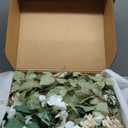 Ling's moment 41" Tall Free Standing Artificial Flowers Arrangements 2 pcs Wedding Arch Altar Stage Decorations Emerald & Tawny Beige Ceremony Reception Rose Fake Floral Party Centerpieces Decor