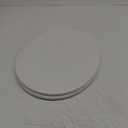 Mayfair Cameron White Toilet Seat, Non Slip Heavy Duty Wood, Easy Clean, Round