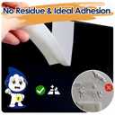 Double Sided Tape Heavy Duty White PE Foam Tape, 1 in X 16.5 Ft Mounting Tape Removable Strips Strong Weatherproof Adhesive Tape for Hanging Picture Poster, Carpets, Paint Wall No Damage 1 Pack