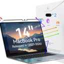 Peslv Magnetic Anti Blue Light Screen Protector for MacBook Pro 14 Inch (2021-2026, M1, M2, M3, M4, M5), Removable Glare Filter for 14.2" Mac Laptop Computer