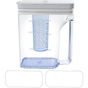 Upgraded Refrigerator water Pitcher DA97-20587B Compatible With Samsung Fridge water Reservoir, Double sealing Fridge reservoir NO leak RF28T5021SR/AA, RF28T5021SG/AA Water Pitcher Reservoir Tank (White)